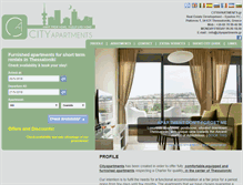 Tablet Screenshot of cityapartments.gr
